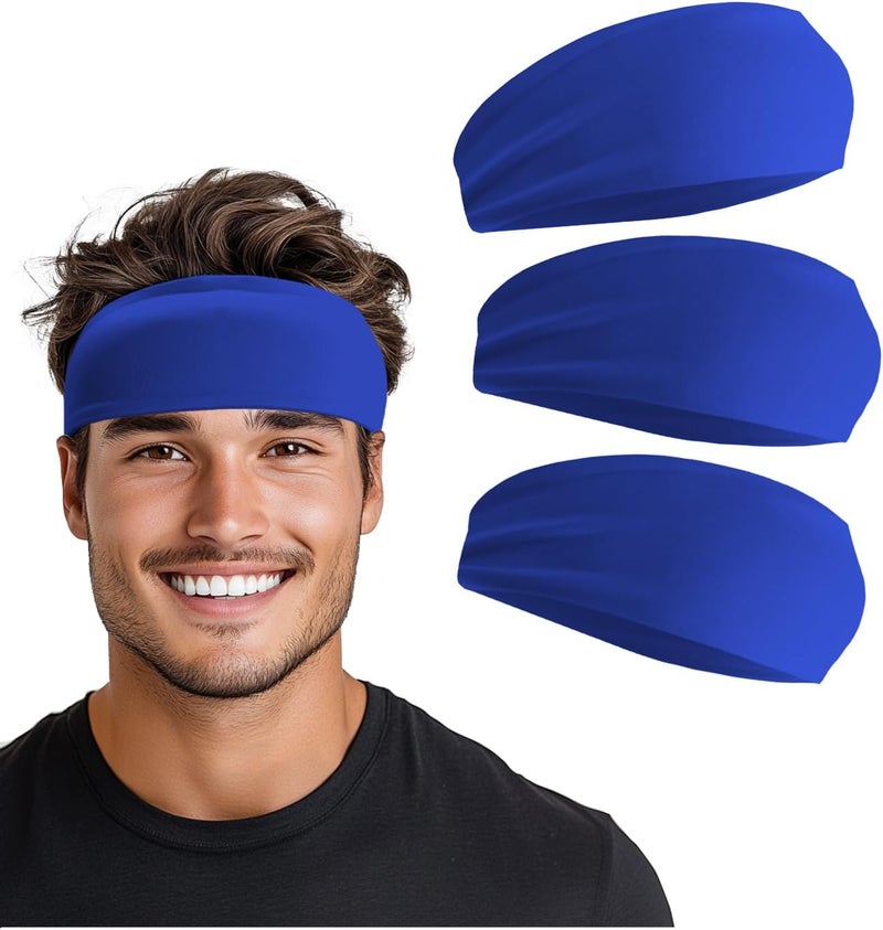 Supeniu Headband for Men & Women, Sweat Wicking Sports Sweatband Headbands, Workout Running Training Yoga Basketball Hairband - Image 1